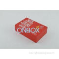 Chinese Red luxury coin diplay box with padding insert , co